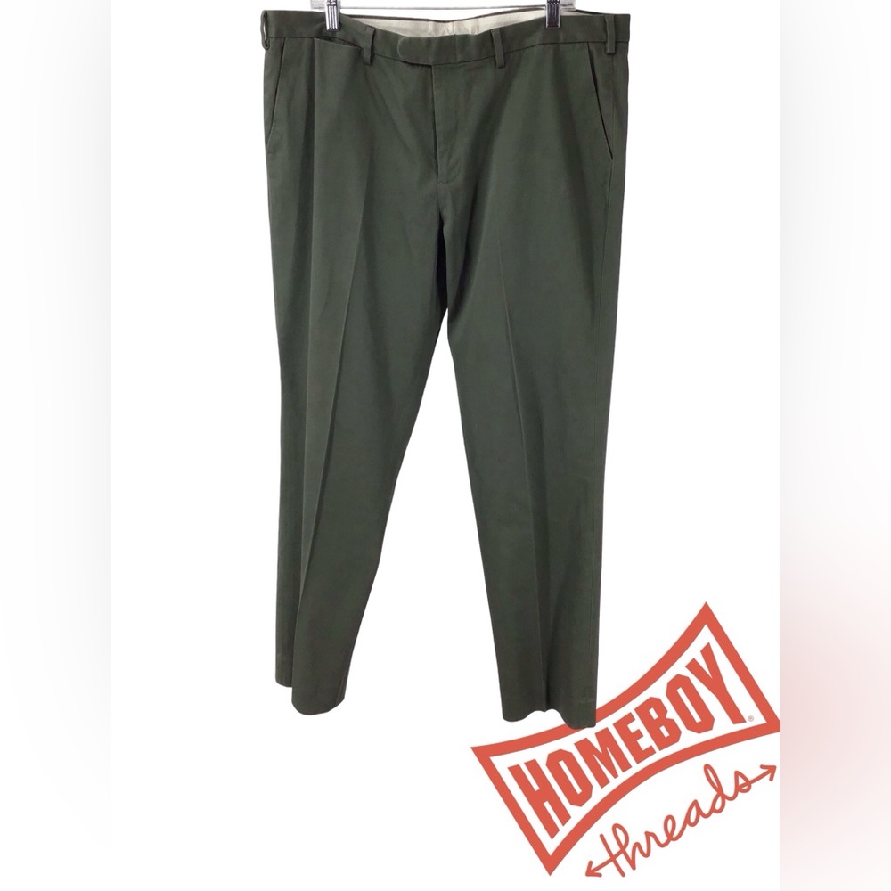 Green Chinos with Classic Straight-Leg Cut